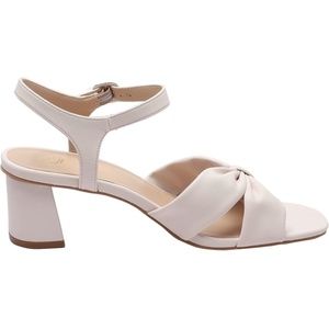 YZ Women's Low Block Sandals Chunky Heel Ankle Wrap Strappy Sandals